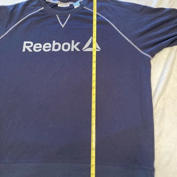 Mens navy Reebok crewneck sweatshirt size 2XL - Picture 4 of 6
